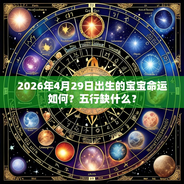2026年4月29日出生的宝宝命运如何?五行缺什么?
