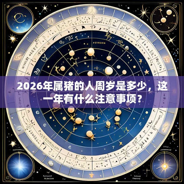 2026年属猪的人周岁是多少，这一年有什么注意事项？