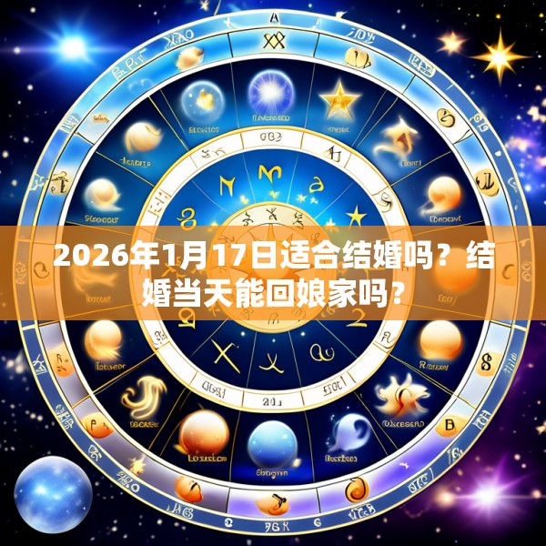 2026年1月17日适合结婚吗？结婚当天能回娘家吗？