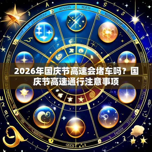 2026年国庆节高速会堵车吗?国庆节高速通行注意事项