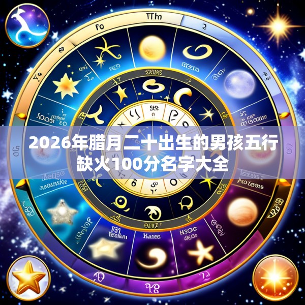 2026年腊月二十出生的男孩五行缺火100分名字大全