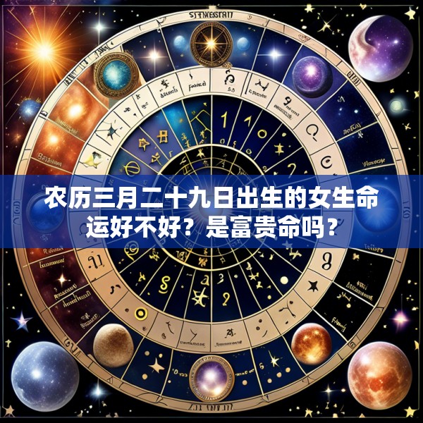 农历三月二十九日出生的女生命运好不好？是富贵命吗？