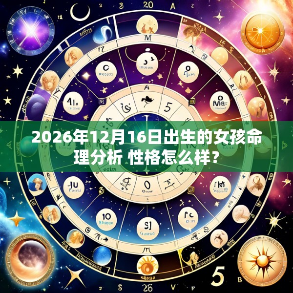 2026年12月16日出生的女孩命理分析 性格怎么样？