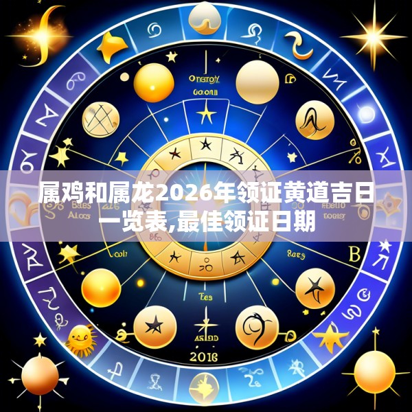 属鸡和属龙2026年领证黄道吉日一览表,最佳领证日期