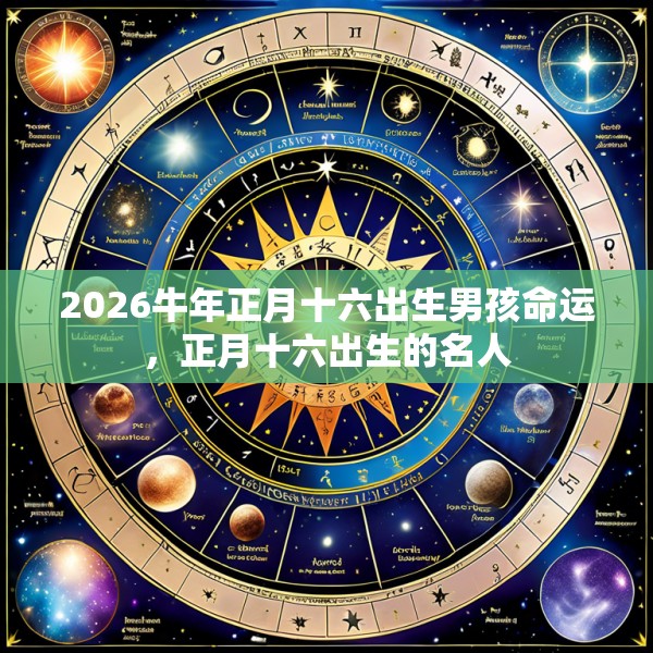2026牛年正月十六出生男孩命运,正月十六出生的名人