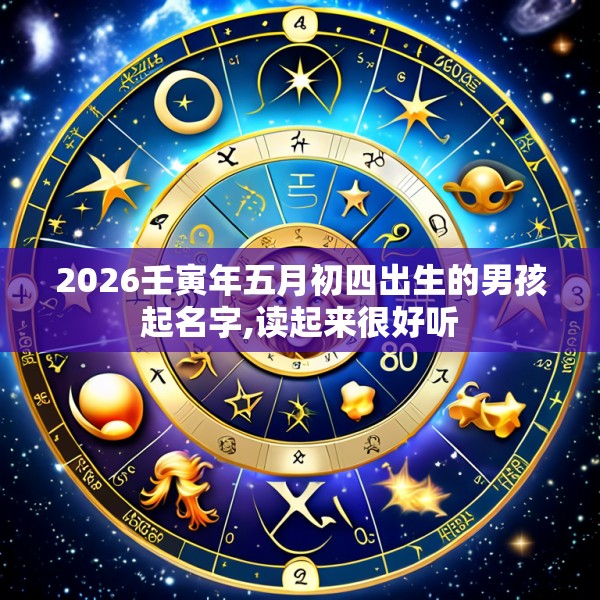 2026壬寅年五月初四出生的男孩起名字,读起来很好听