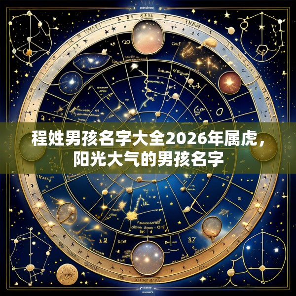程姓男孩名字大全2026年属虎，阳光大气的男孩名字