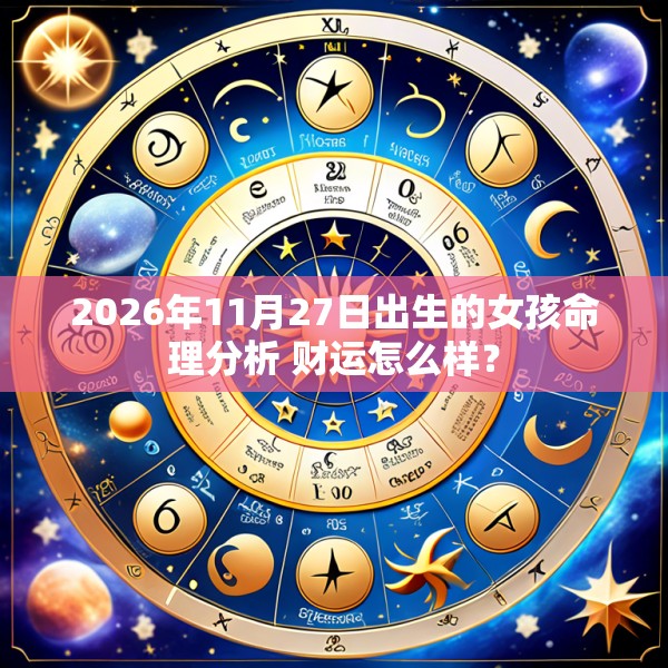 2026年11月27日出生的女孩命理分析 财运怎么样？