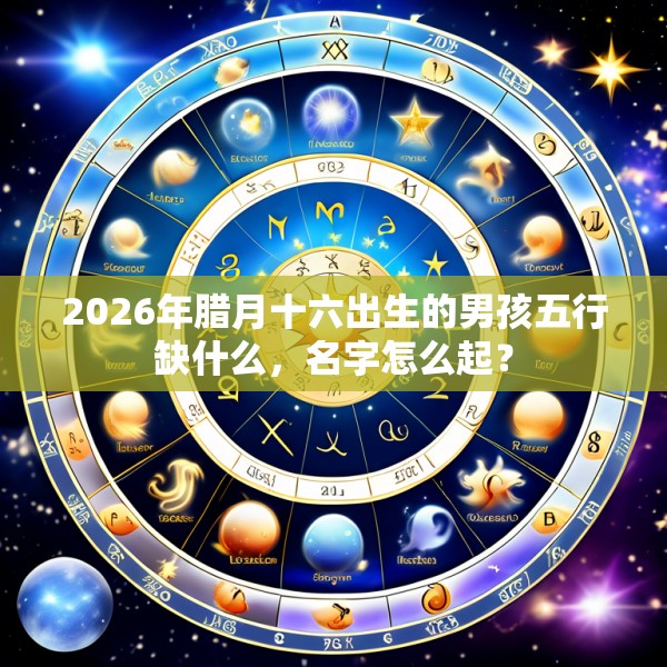 2026年腊月十六出生的男孩五行缺什么，名字怎么起？