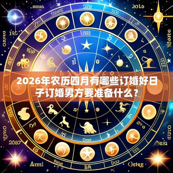 2026年农历四月有哪些订婚好日子订婚男方要准备什么?