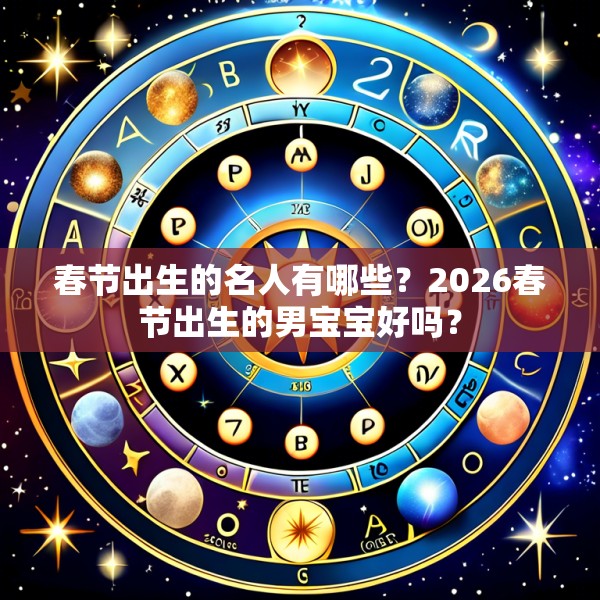 春节出生的名人有哪些？2026春节出生的男宝宝好吗？