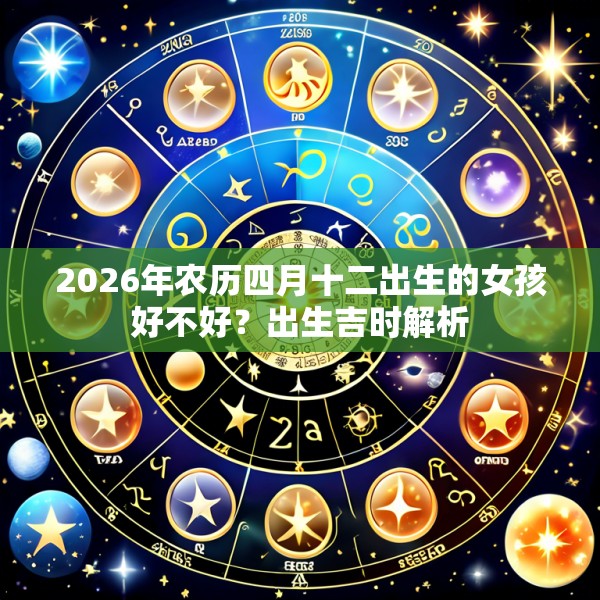 2026年农历四月十二出生的女孩好不好?出生吉时解析