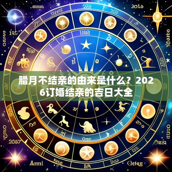 腊月不结亲的由来是什么?2026订婚结亲的吉日大全