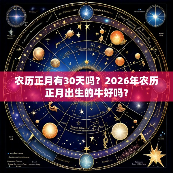 农历正月有30天吗?2026年农历正月出生的牛好吗?