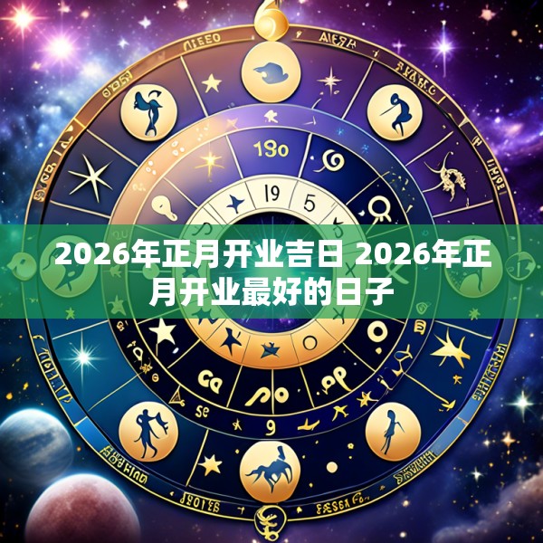 2026年正月开业吉日 2026年正月开业最好的日子