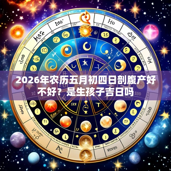 2026年农历五月初四日剖腹产好不好？是生孩子吉日吗