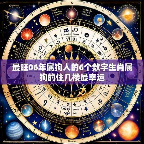 最旺06年属狗人的6个数字生肖属狗的住几楼最幸运