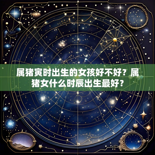 属猪寅时出生的女孩好不好?属猪女什么时辰出生最好?