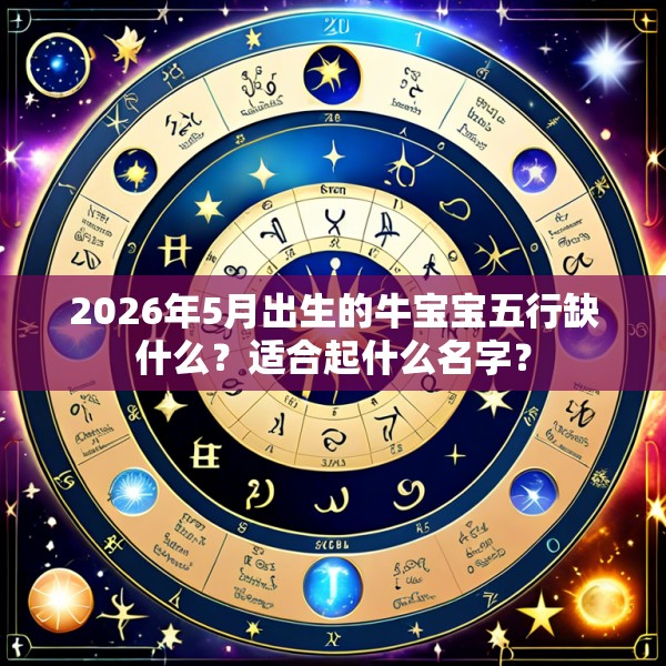 2026年5月出生的牛宝宝五行缺什么?适合起什么名字?