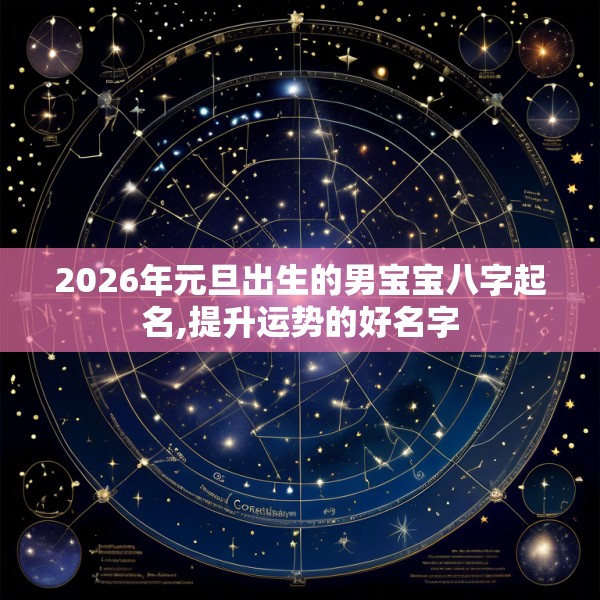 2026年元旦出生的男宝宝八字起名,提升运势的好名字