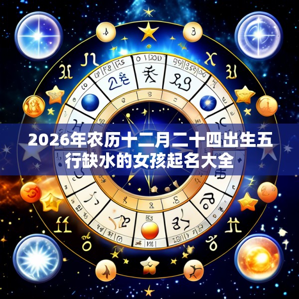 2026年农历十二月二十四出生五行缺水的女孩起名大全