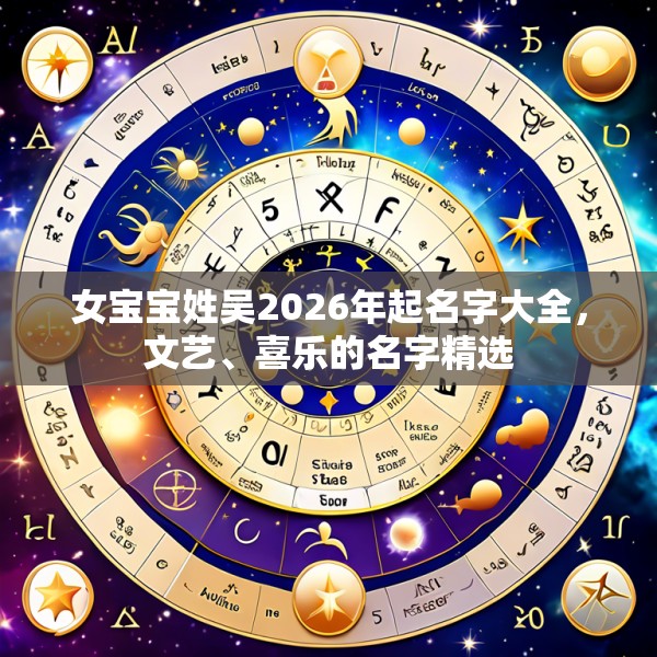 女宝宝姓吴2026年起名字大全,文艺、喜乐的名字精选