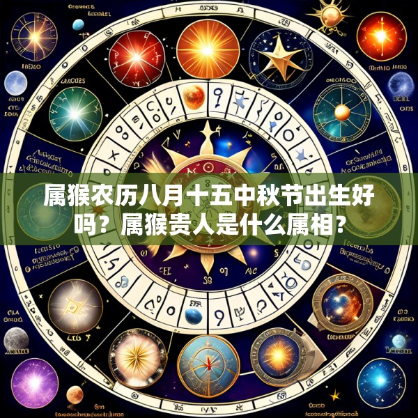 属猴农历八月十五中秋节出生好吗?属猴贵人是什么属相?
