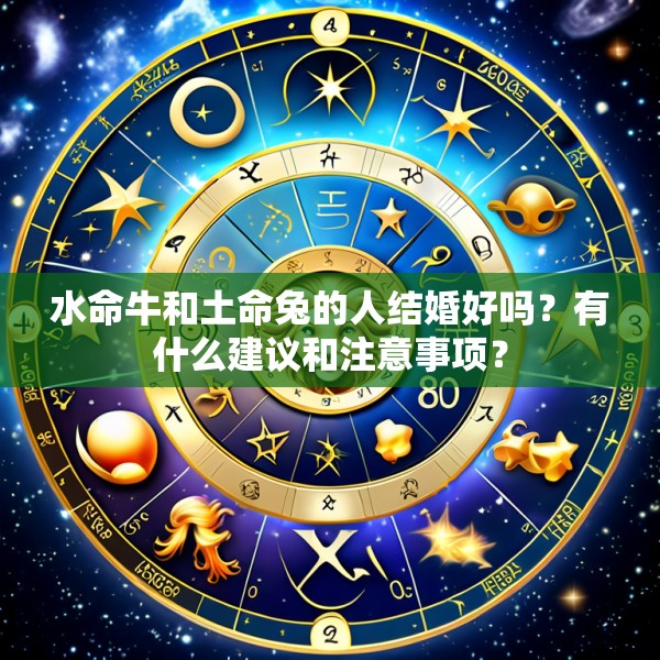 水命牛和土命兔的人结婚好吗？有什么建议和注意事项？