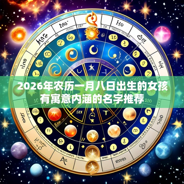 2026年农历一月八日出生的女孩有寓意内涵的名字推荐