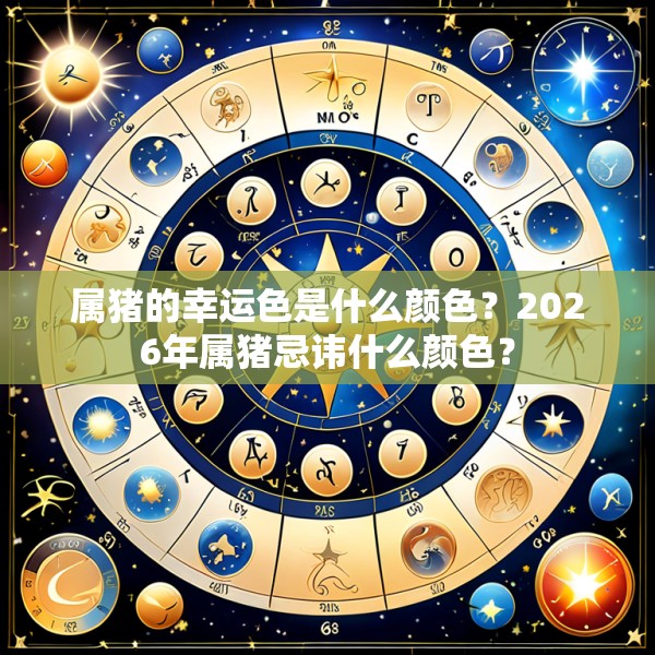属猪的幸运色是什么颜色？2026年属猪忌讳什么颜色？