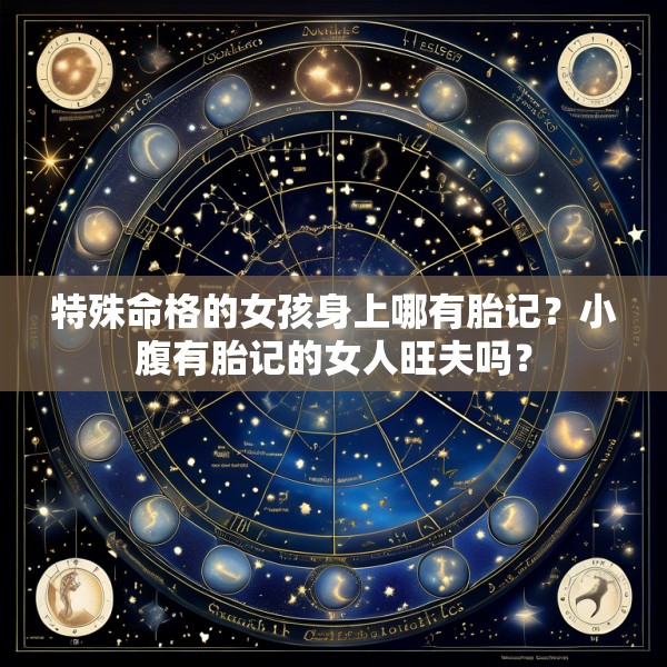 特殊命格的女孩身上哪有胎记?小腹有胎记的女人旺夫吗?