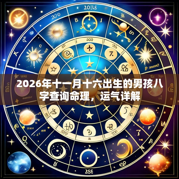 2026年十一月十六出生的男孩八字查询命理，运气详解