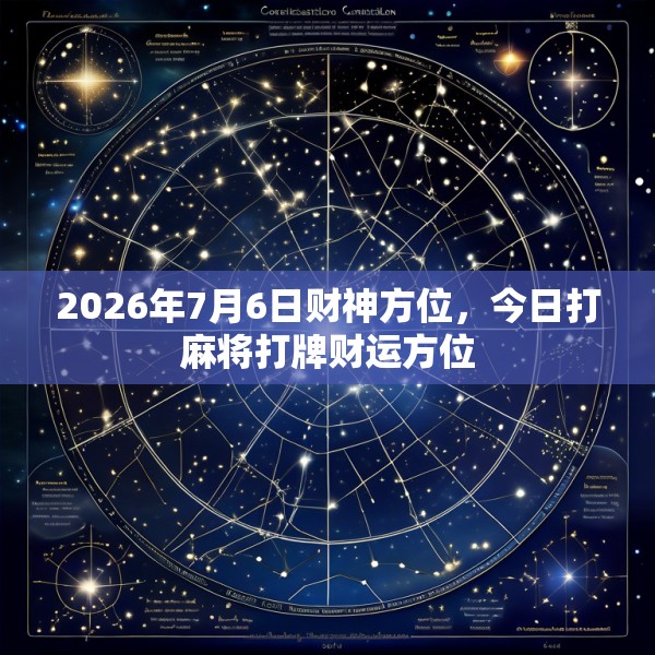 2026年7月6日财神方位，今日打麻将打牌财运方位