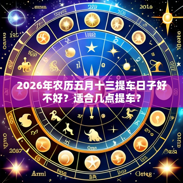 2026年农历五月十三提车日子好不好?适合几点提车?