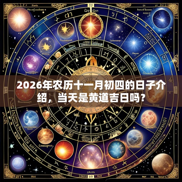 2026年农历十一月初四的日子介绍,当天是黄道吉日吗?