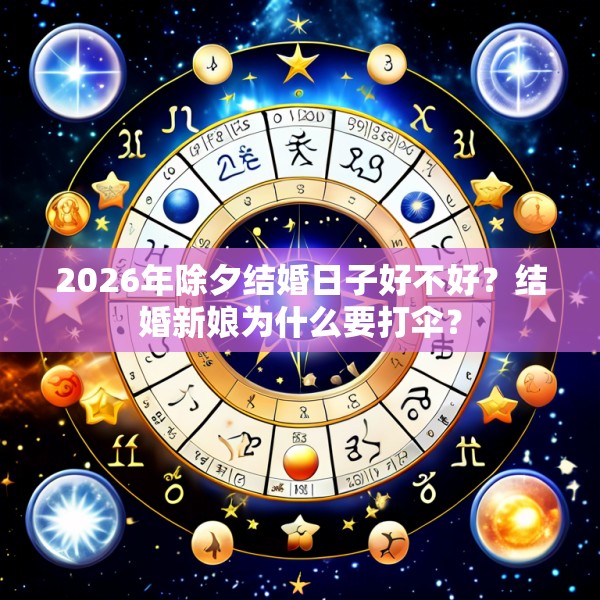 2026年除夕结婚日子好不好？结婚新娘为什么要打伞？