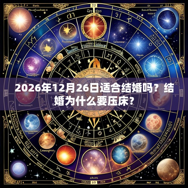 2026年12月26日适合结婚吗？结婚为什么要压床？