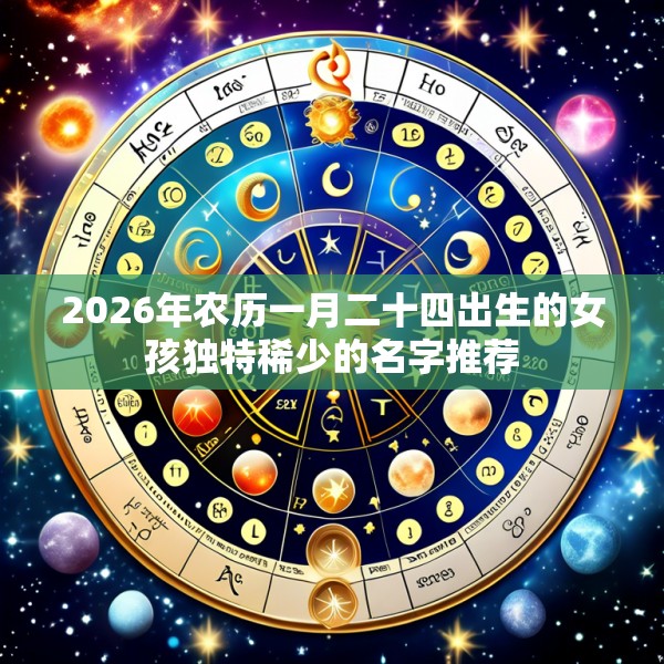 2026年农历一月二十四出生的女孩独特稀少的名字推荐