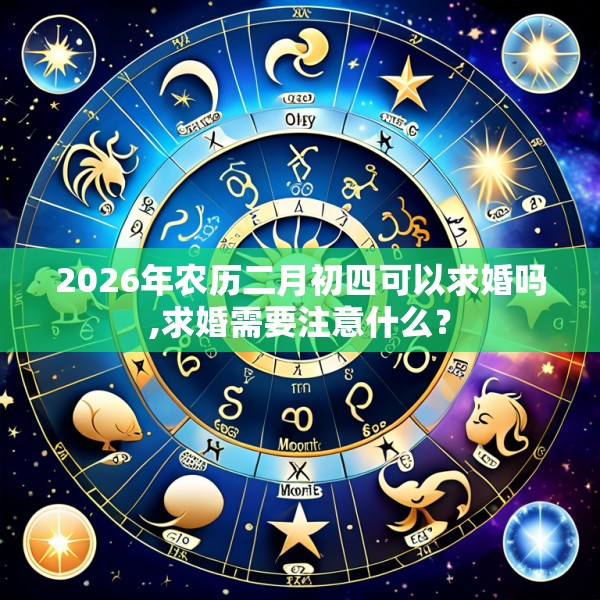 2026年农历二月初四可以求婚吗,求婚需要注意什么？