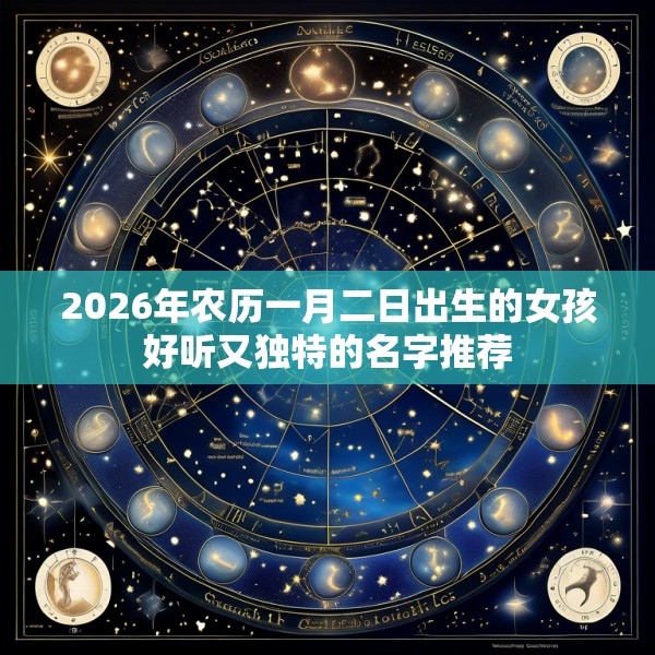 2026年农历一月二日出生的女孩好听又独特的名字推荐