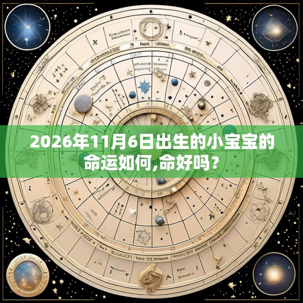 2026年11月6日出生的小宝宝的命运如何,命好吗？