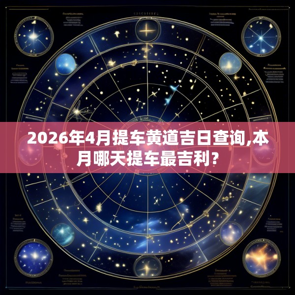 2026年4月提车黄道吉日查询,本月哪天提车最吉利？