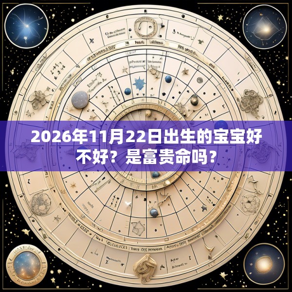 2026年11月22日出生的宝宝好不好?是富贵命吗?