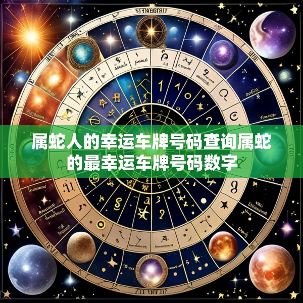 属蛇人的幸运车牌号码查询属蛇的最幸运车牌号码数字