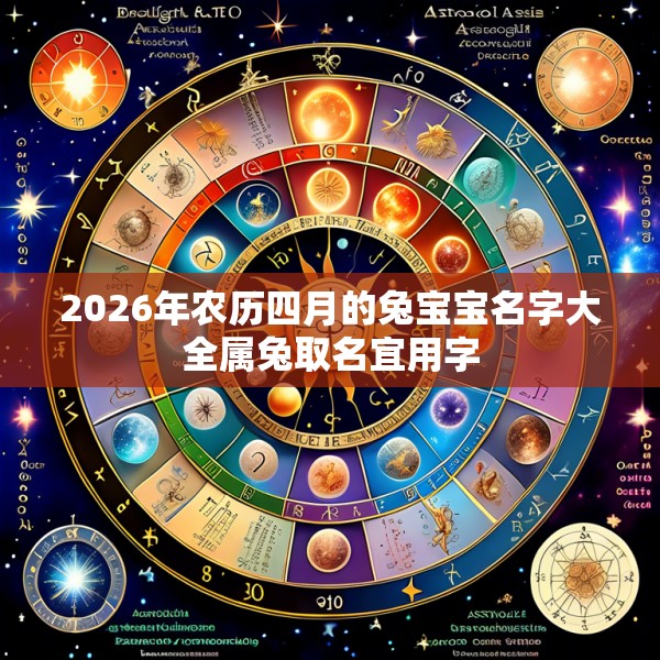 2026年农历四月的兔宝宝名字大全属兔取名宜用字
