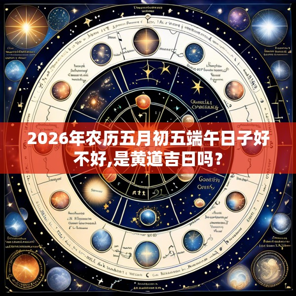 2026年农历五月初五端午日子好不好,是黄道吉日吗?