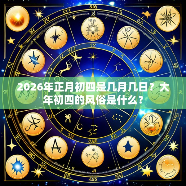 2026年正月初四是几月几日？大年初四的风俗是什么？