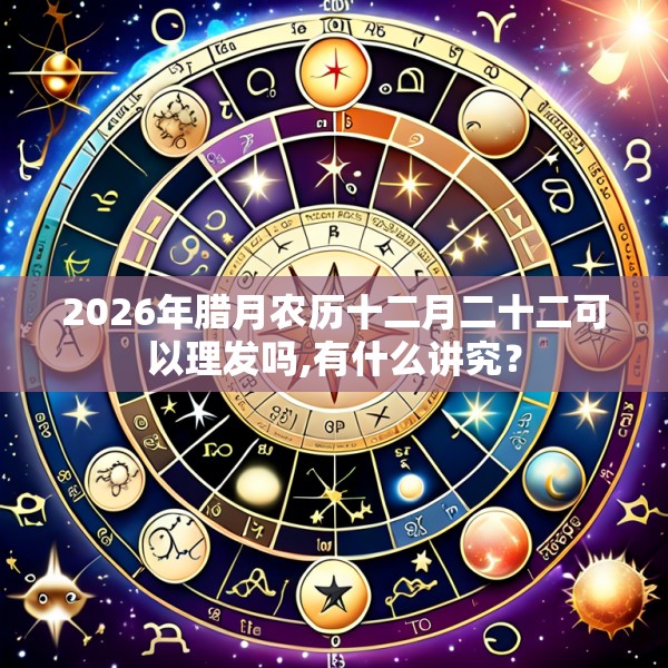 2026年腊月农历十二月二十二可以理发吗,有什么讲究？