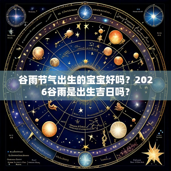 谷雨节气出生的宝宝好吗？2026谷雨是出生吉日吗？