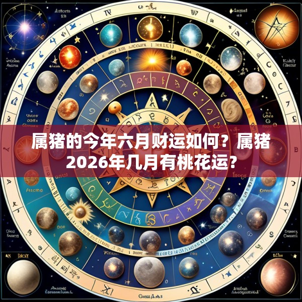 属猪的今年六月财运如何？属猪2026年几月有桃花运？